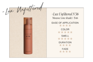 Lux Unfiltered Self Tanner Review